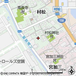 静岡県静岡市清水区村松20周辺の地図