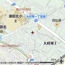 滋賀県大津市大将軍3丁目20周辺の地図