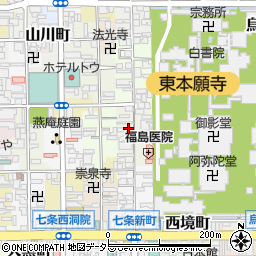 京都府京都市下京区平野町周辺の地図