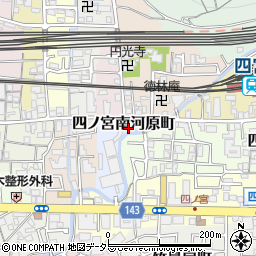 京都府京都市山科区四ノ宮南河原町4周辺の地図