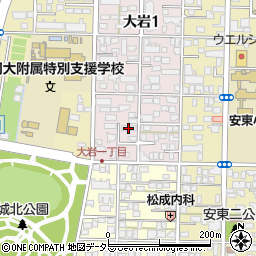 静岡県警察本部職員住宅周辺の地図