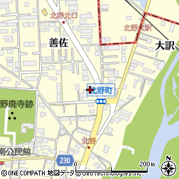 セブンイレブン岡崎北野町店周辺の地図