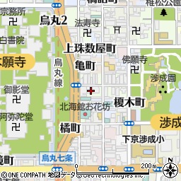 京都府京都市下京区廿人講町周辺の地図
