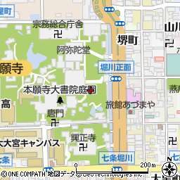 京都府京都市下京区門前町周辺の地図