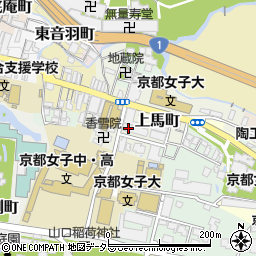 京都府京都市東山区上馬町周辺の地図