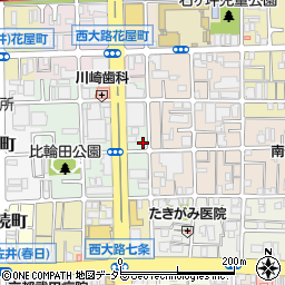 京都府京都市下京区西七条比輪田町9周辺の地図