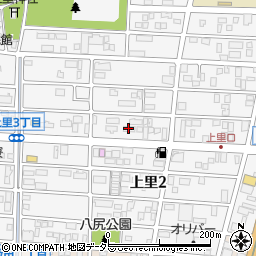 ファミリーマート岡崎上里二丁目店周辺の地図