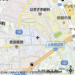京都府京都市西京区上桂東居町19周辺の地図