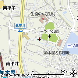 愛知県東海市加木屋町北平井58周辺の地図
