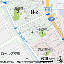 静岡県静岡市清水区村松19-6周辺の地図