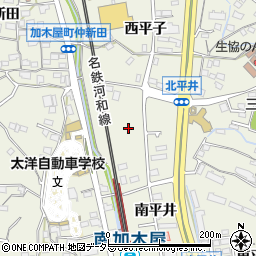 愛知県東海市加木屋町北平井15周辺の地図