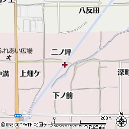 京都府亀岡市曽我部町法貴（二ノ坪）周辺の地図