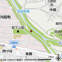 愛知県岡崎市河原町19周辺の地図