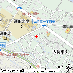 滋賀県大津市大将軍3丁目20-3周辺の地図