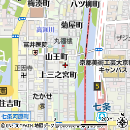 京都府京都市下京区上二之宮町397周辺の地図