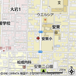 安東耳鼻咽喉科医院周辺の地図