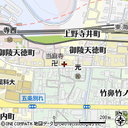 京都府京都市山科区御陵鳥ノ向町26周辺の地図