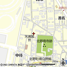 愛知県岡崎市北野町郷裏64-2周辺の地図