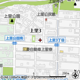 ドミノ・ピザ　岡崎・上里店周辺の地図