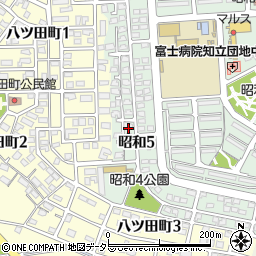 愛知県知立市昭和5丁目周辺の地図