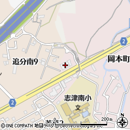 滋賀県草津市岡本町1381-17周辺の地図