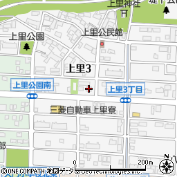 ドミノピザ岡崎上里店周辺の地図