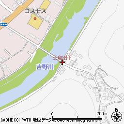 三倉田下周辺の地図