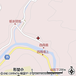 愛知県岡崎市桜形町行河内周辺の地図