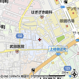 京都府京都市西京区上桂東居町18周辺の地図