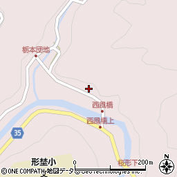愛知県岡崎市桜形町（行河内）周辺の地図