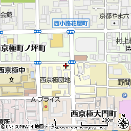 京都府京都市右京区西京極三反田町25周辺の地図