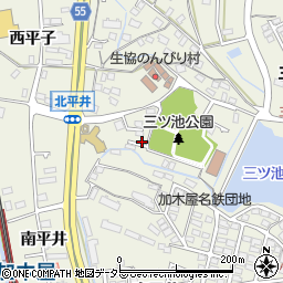 愛知県東海市加木屋町北平井58-1周辺の地図