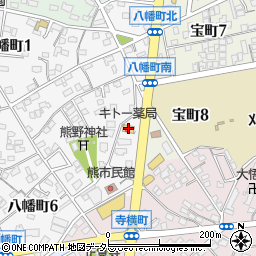 鬼頭天昌堂薬局キトー薬局八幡店周辺の地図