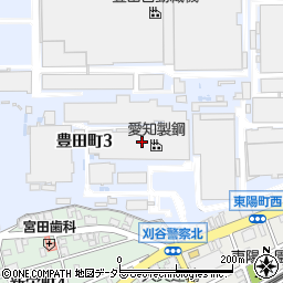 愛知製鋼株式会社　刈谷工場総括室周辺の地図