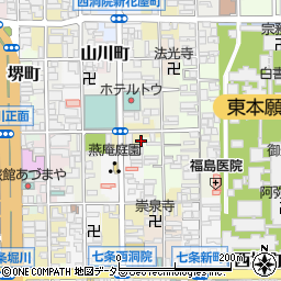 京都府京都市下京区蛭子水町609周辺の地図