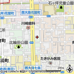 京都府京都市下京区西七条比輪田町7周辺の地図
