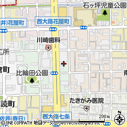 京都府京都市下京区西七条比輪田町7-1周辺の地図