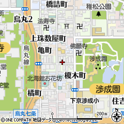 ホテルいろり　京都駅東本願寺前周辺の地図