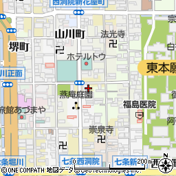 京都府京都市下京区蛭子水町607周辺の地図