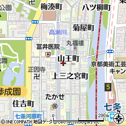 京都府京都市下京区十禅師町191周辺の地図