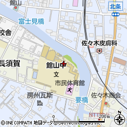 館山市立館山中学校周辺の地図