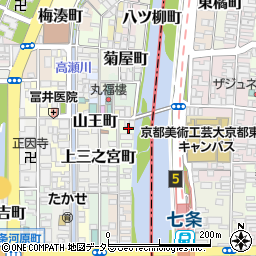 京都府京都市下京区上二之宮町390-2周辺の地図