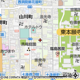 京都府京都市下京区蛭子水町618周辺の地図