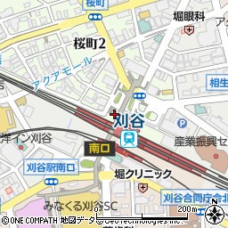 刈谷駅南北連絡通路北口トイレ（北口階段裏）周辺の地図