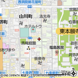 京都府京都市下京区蛭子水町615周辺の地図