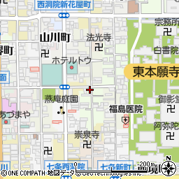 京都府京都市下京区蛭子水町619周辺の地図