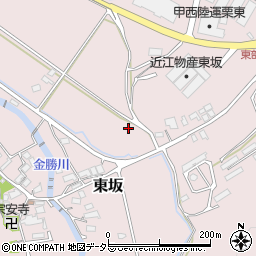 滋賀県栗東市東坂周辺の地図