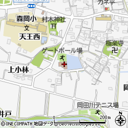 森岡コミュニティセンター周辺の地図
