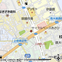 ジョリーパスタ桂店周辺の地図