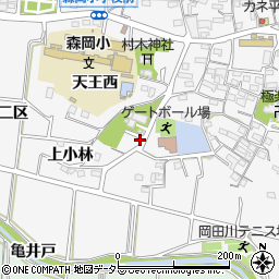 愛知県知多郡東浦町森岡杉之内周辺の地図